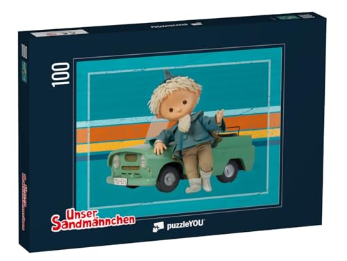 puzzleYOU: Puzzle 100 Teile „Unser Sandmännchen: Jeep, 2020“ von puzzleYOU