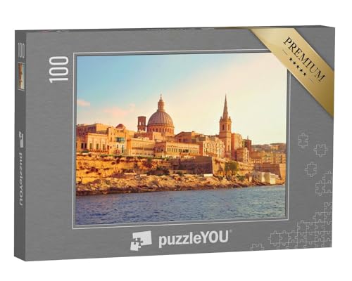 puzzleYOU: Puzzle 100 Teile „Valletta, Hauptstadt von Malta“ – aus der Puzzle-Kollektion Weitere Europa-Motive von puzzleYOU