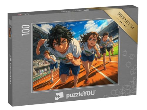 puzzleYOU: Puzzle 100 Teile „Wettkampf der Läufer“ – aus der Puzzle-Kollektion Anime puzzleYOU: Puzzle 100 Teile „Wettkampf der Läufer“ – aus der Puzzle-Kollektion Anime von puzzleYOU