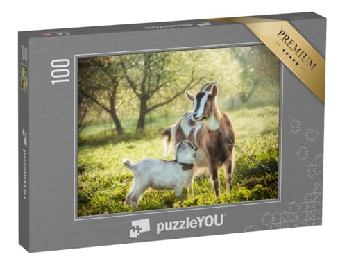 puzzleYOU: Puzzle 100 Teile „Ziege mit einem Ziegenbaby“ – aus der Puzzle-Kollektion Ziegen puzzleYOU: Puzzle 100 Teile „Ziege mit einem Ziegenbaby“ – aus der Puzzle-Kollektion Ziegen von puzzleYOU