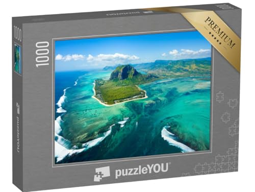 puzzleYOU: Puzzle 1000 Teile „Beeindruckende Luftaufnahme des Inselpanoramas und Unterwasser-Wasserfalls von Mauritius“ – aus der Puzzle-Kollektion Mauritius puzzleYOU: Puzzle 1000 Teile „Beeindruckende Luftaufnahme des Inselpanoramas und Unterwasser-Wasserfalls von Mauritius“ – aus der Puzzle-Kollektion Mauritius von puzzleYOU