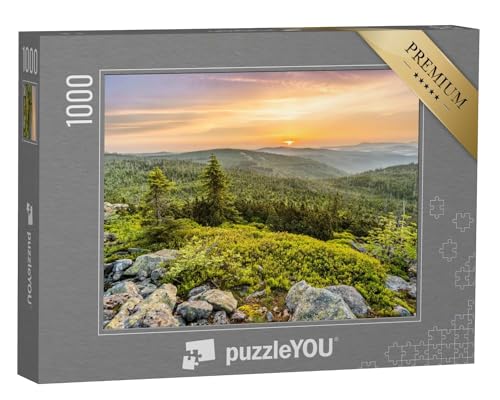 puzzleYOU: Puzzle 1000 Teile „Berggipfel des Lusen, Bayerischer Wald“ – aus der Puzzle-Kollektion Regionen, Deutschland von puzzleYOU