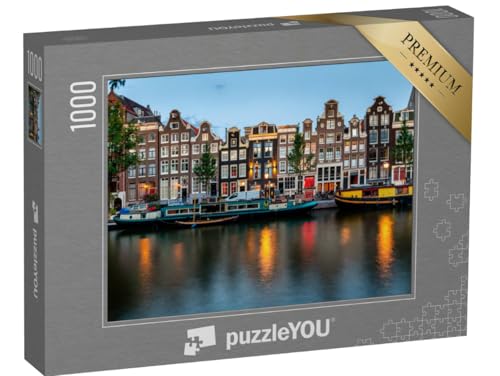 puzzleYOU: Puzzle 1000 Teile „Blaue Stunde in Amsterdam, Niederlande“ – aus der Puzzle-Kollektion Holland puzzleYOU: Puzzle 1000 Teile „Blaue Stunde in Amsterdam, Niederlande“ – aus der Puzzle-Kollektion Holland von puzzleYOU
