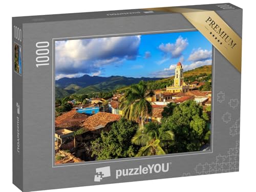 puzzleYOU: Puzzle 1000 Teile „Blick über die Stadt Trinidad auf Kuba“ – aus der Puzzle-Kollektion Kuba von puzzleYOU