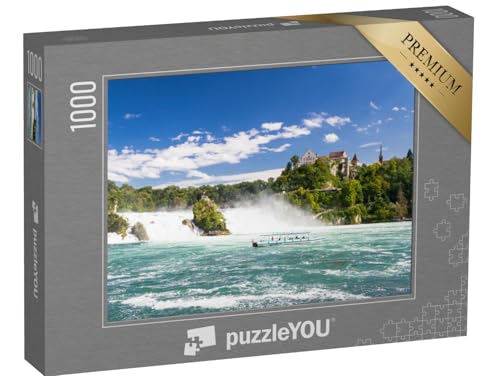 puzzleYOU: Puzzle 1000 Teile „Der Rheinfall in Schaffhausen, Schweiz“ – aus der Puzzle-Kollektion Rhein von puzzleYOU