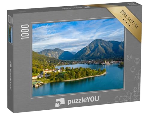 puzzleYOU: Puzzle 1000 Teile „Der Tegernsee in den bayerischen Alpen“ – aus der Puzzle-Kollektion Tegernsee von puzzleYOU