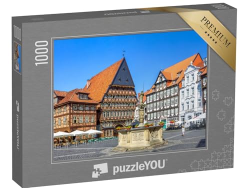 puzzleYOU: Puzzle 1000 Teile „Der wunderschöne Marktplatz in Hildesheim“ von puzzleYOU