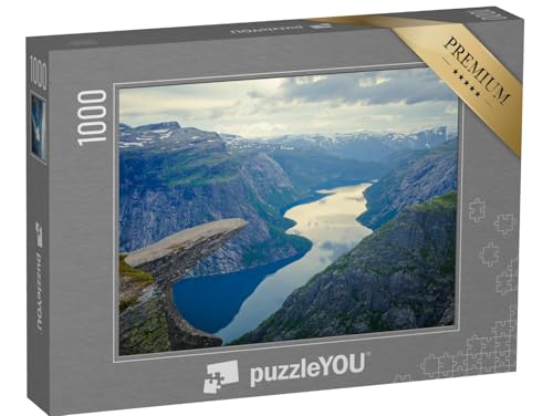 puzzleYOU: Puzzle 1000 Teile „Die Trollzunge am Berg Trolltung in Norwegen“ – aus der Puzzle-Kollektion Skandinavien von puzzleYOU