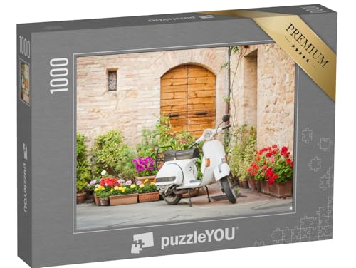 puzzleYOU: Puzzle 1000 Teile „Eine Vespa, Italien“ – aus der Puzzle-Kollektion Italien von puzzleYOU