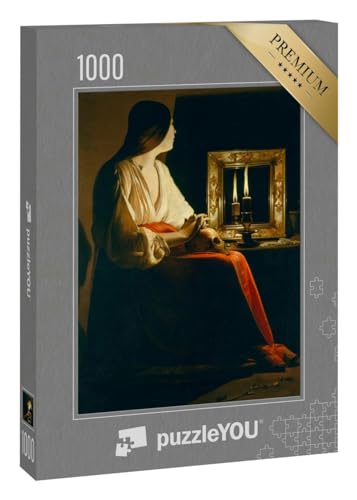 puzzleYOU: Puzzle 1000 Teile „Georges de La Tour - Die bußfertige Magdalena“ von puzzleYOU