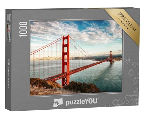 puzzleYOU: Puzzle 1000 Teile „Golden Gate Bridge, San Francisco, USA“ – aus der Puzzle-Kollektion USA, Brücken, Brücken & Brunnen, Golden Gate Bridge von puzzleYOU