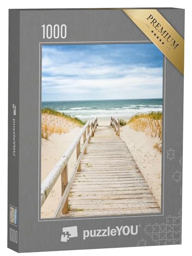 puzzleYOU: Puzzle 1000 Teile „Hölzerner Fußweg auf der Düne, Sylt, Nordfriesland, Norddeutschland“ – aus der Puzzle-Kollektion Sylt von puzzleYOU