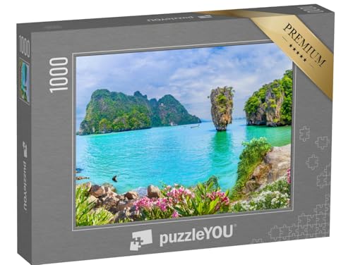 puzzleYOU: Puzzle 1000 Teile „James-Bond-Insel in der Bucht von Phang NGA, Thailand“ – aus der Puzzle-Kollektion Inseln, Insel & Meer von puzzleYOU