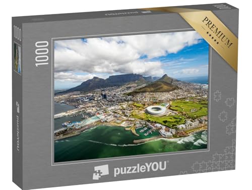 puzzleYOU: Puzzle 1000 Teile „Kapstadt und die 12 Apostel von Oben, Südafrika“ – aus der Puzzle-Kollektion Afrika, Regionen von puzzleYOU