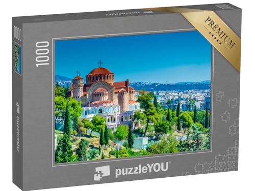 puzzleYOU: Puzzle 1000 Teile „Kathedrale des Heiligen Paulus, Thessaloniki, Griechenland“ – aus der Puzzle-Kollektion Griechenland von puzzleYOU