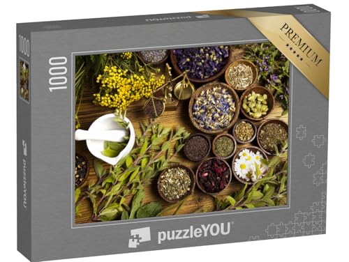 puzzleYOU: Puzzle 1000 Teile „Kräuter der Naturheilkunde“ – aus der Puzzle-Kollektion Kräuter von puzzleYOU