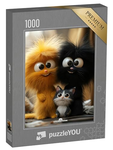 puzzleYOU: Puzzle 1000 Teile „LITTLEMONSTERTIME: Goldy and Ash“ von puzzleYOU