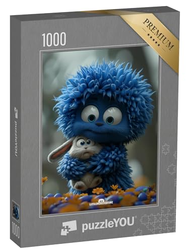 puzzleYOU: Puzzle 1000 Teile „LITTLEMONSTERTIME: Snuggles“ von puzzleYOU