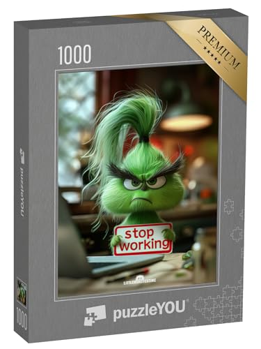 puzzleYOU: Puzzle 1000 Teile „LITTLEMONSTERTIME: Stop Working“ von puzzleYOU