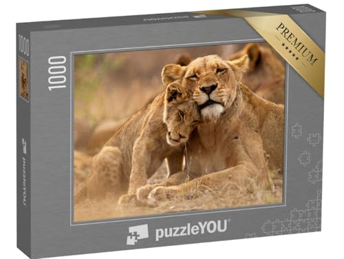 puzzleYOU: Puzzle 1000 Teile „Löwin und Jungtier im Kruger National Park, Südafrika“ – aus der Puzzle-Kollektion Löwen, Safari, Tiere in Savanne & Wüste puzzleYOU: Puzzle 1000 Teile „Löwin und Jungtier im Kruger National Park, Südafrika“ – aus der Puzzle-Kollektion Löwen, Safari, Tiere in Savanne & Wüste von puzzleYOU