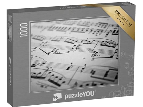 puzzleYOU: Puzzle 1000 Teile „Musiknoten“ – aus der Puzzle-Kollektion Musik, Menschen von puzzleYOU