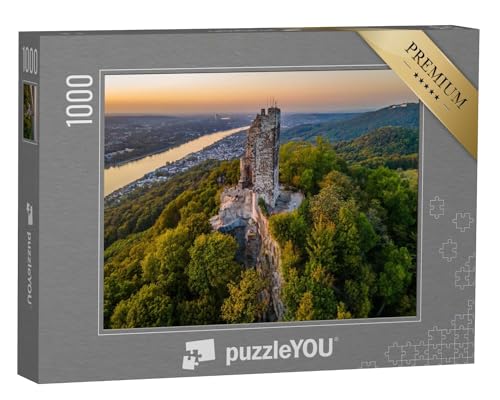 puzzleYOU: Puzzle 1000 Teile „Mystischer Drachenfels am Rhein bei Bonn“ – aus der Puzzle-Kollektion Rhein von puzzleYOU