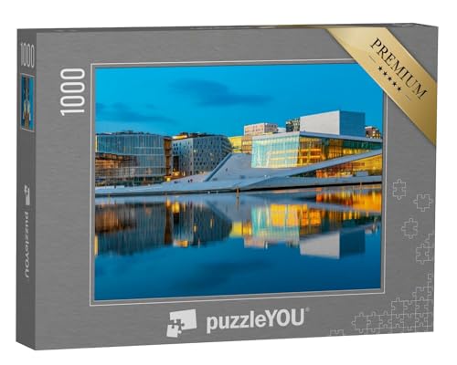 puzzleYOU: Puzzle 1000 Teile „Nachtansicht des Opernhauses von Oslo, Norwegen“ – aus der Puzzle-Kollektion Oslo von puzzleYOU