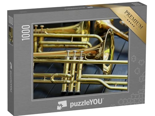 puzzleYOU: Puzzle 1000 Teile „Nahaufnahme Einer Trompete“ – aus der Puzzle-Kollektion Musik, Menschen von puzzleYOU