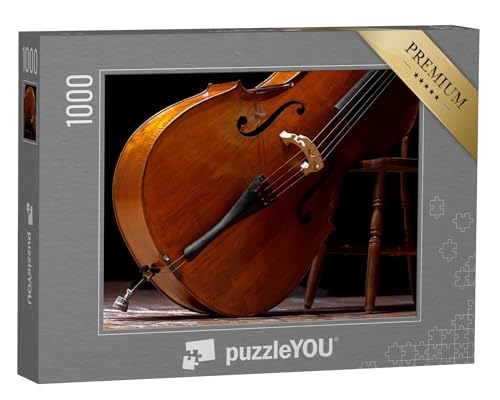 puzzleYOU: Puzzle 1000 Teile „Nahaufnahme: EIN Kontrabass“ – aus der Puzzle-Kollektion Musik, Menschen von puzzleYOU