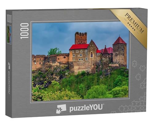 puzzleYOU: Puzzle 1000 Teile „Niederösterreich im Frühling: Schloss Hardegg im Thayatal“ – aus der Puzzle-Kollektion Österreich von puzzleYOU