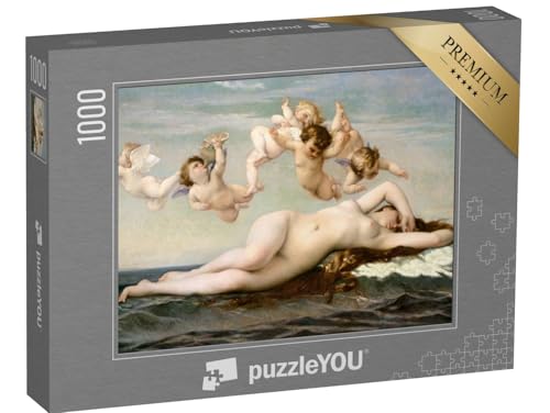 puzzleYOU: Puzzle 1000 Teile „Ölgemälde: Geburt der Venus, Alexandre Cabanel, 1875“ – aus der Puzzle-Kollektion Engel von puzzleYOU