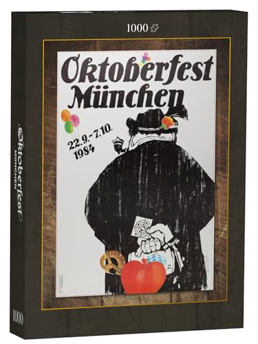puzzleYOU: Puzzle 1000 Teile „Oktoberfest München 1984 Wiesnplakat“ von puzzleYOU