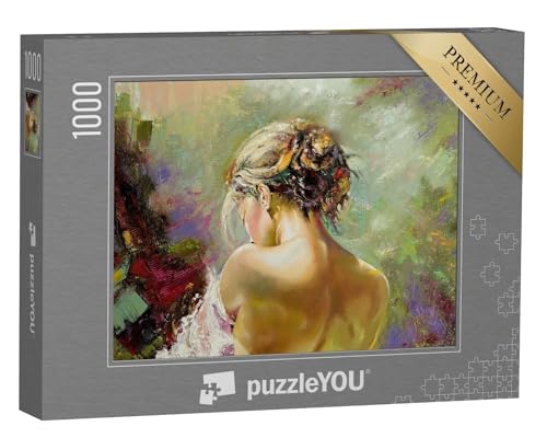puzzleYOU: Puzzle 1000 Teile „Porträt: Rückenansicht Einer Frau“ – aus der Puzzle-Kollektion Kunstwerke von puzzleYOU