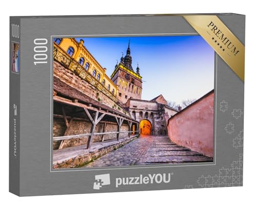 puzzleYOU: Puzzle 1000 Teile „Sighisoara, Rumänien: Mittelalterlichen Festungsstadt“ – aus der Puzzle-Kollektion Weitere Europa-Motive von puzzleYOU