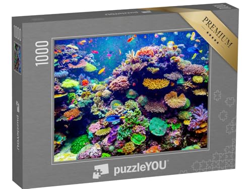 puzzleYOU: Puzzle 1000 Teile "Singapur Aquarium: Korallen und Tropische Fische" - aus der Puzzle-Kollektion Korallen, Unterwasser, Fische & Wassertiere von puzzleYOU