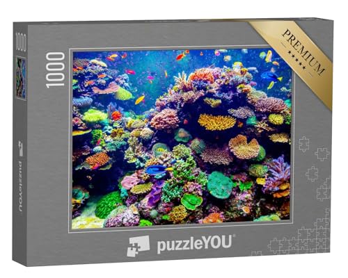 puzzleYOU: Puzzle 1000 Teile „Singapur Aquarium: Korallen und Tropische Fische“ – aus der Puzzle-Kollektion Korallen, Unterwasser, Fische & Wassertiere von puzzleYOU