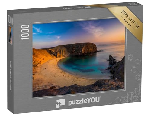 puzzleYOU: Puzzle 1000 Teile „Strand von Papagayo auf Lanzarote“ – aus der Puzzle-Kollektion Spanien, Lanzarote von puzzleYOU