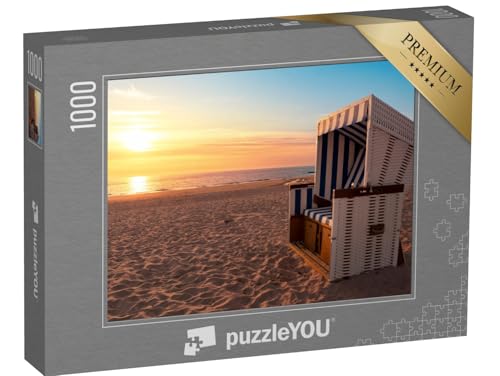 puzzleYOU: Puzzle 1000 Teile „Sylt: Nordseeufer und Strand bei Sonnenuntergang“ – aus der Puzzle-Kollektion Nordsee von puzzleYOU