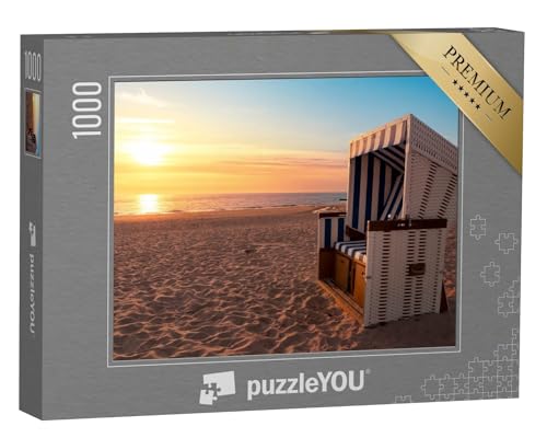 puzzleYOU: Puzzle 1000 Teile „Sylt: Nordseeufer und Strand bei Sonnenuntergang“ – aus der Puzzle-Kollektion Nordsee von puzzleYOU