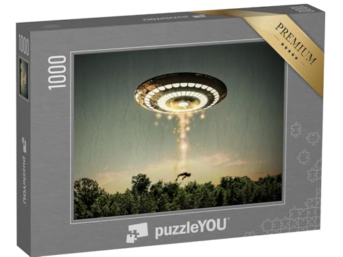 puzzleYOU: Puzzle 1000 Teile „UFO, 3D-Illustration“ – aus der Puzzle-Kollektion Fantasy von puzzleYOU