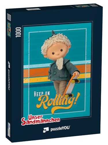 puzzleYOU: Puzzle 1000 Teile „Unser Sandmännchen: Keep on Rolling, 2020“ von puzzleYOU