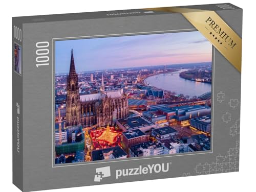 puzzleYOU: Puzzle 1000 Teile „Weihnachtsmarkt Köln“ von puzzleYOU