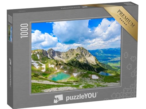 puzzleYOU: Puzzle 1000 Teile „Wunderschöner Gaisalpsee und das Rubihorn bei Oberstdorf, Deutschland“ – aus der Puzzle-Kollektion Allgäu von puzzleYOU