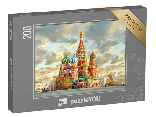 puzzleYOU: Puzzle 200 Teile „Basilius-Kathedrale, Roter Platz, Moskau, Russland“ – aus der Puzzle-Kollektion Städte, Kirchen, Aus Aller Welt von puzzleYOU