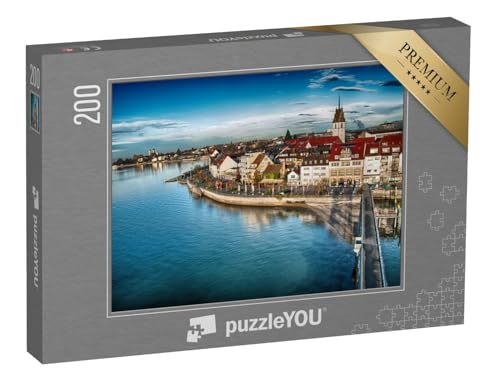 puzzleYOU: Puzzle 200 Teile „Blick auf Friedrichshafen am Bodensee“ von puzzleYOU