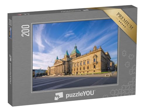 puzzleYOU: Puzzle 200 Teile „Bundesverwaltungsgericht Leipzig“ – aus der Puzzle-Kollektion Leipzig, Deutsche Städte von puzzleYOU