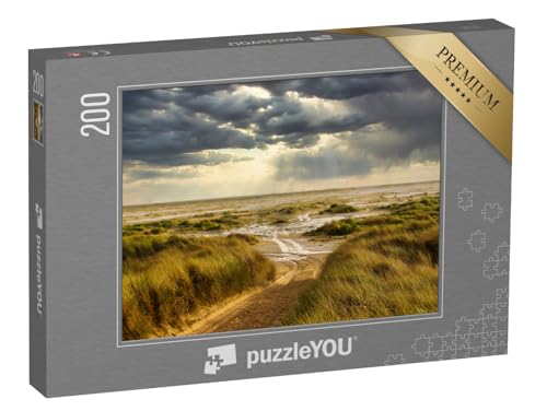 puzzleYOU: Puzzle 200 Teile „Dünen am Strand von Amrum, Deutschland“ – aus der Puzzle-Kollektion Amrum, Natur, Nordsee von puzzleYOU