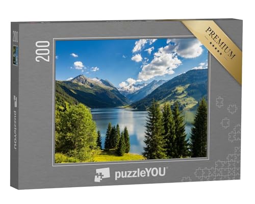 puzzleYOU: Puzzle 200 Teile „Durlassboden-Stausee in den Zillertaler Alpen, Österreich“ – aus der Puzzle-Kollektion Berge & Täler von puzzleYOU