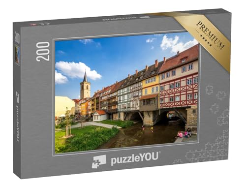 puzzleYOU: Puzzle 200 Teile „Krämerbrücke, Erfurt“ – aus der Puzzle-Kollektion Erfurt von puzzleYOU