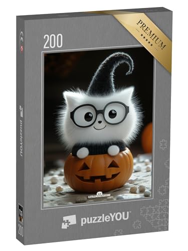 puzzleYOU: Puzzle 200 Teile „LITTLEMONSTERTIME: Halloween Puffkins“ von puzzleYOU